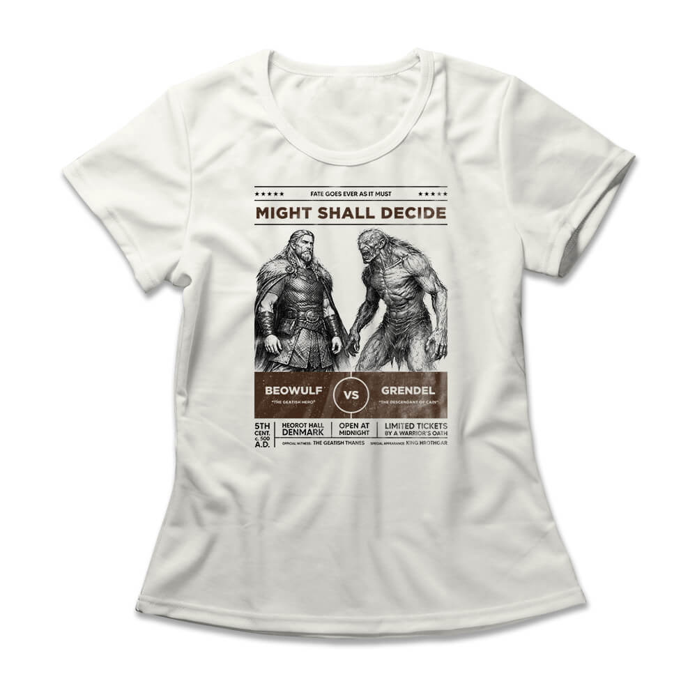 Camiseta Feminina Beowulf vs Grendel