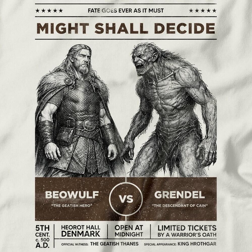 Camiseta Feminina Beowulf vs Grendel