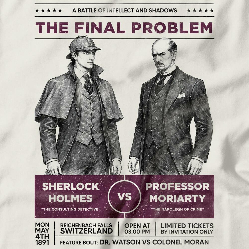 Camiseta Sherlock Holmes vs Professor Moriarty