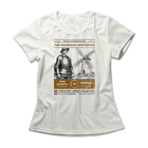 Camiseta Feminina Don Quixote vs Windmill