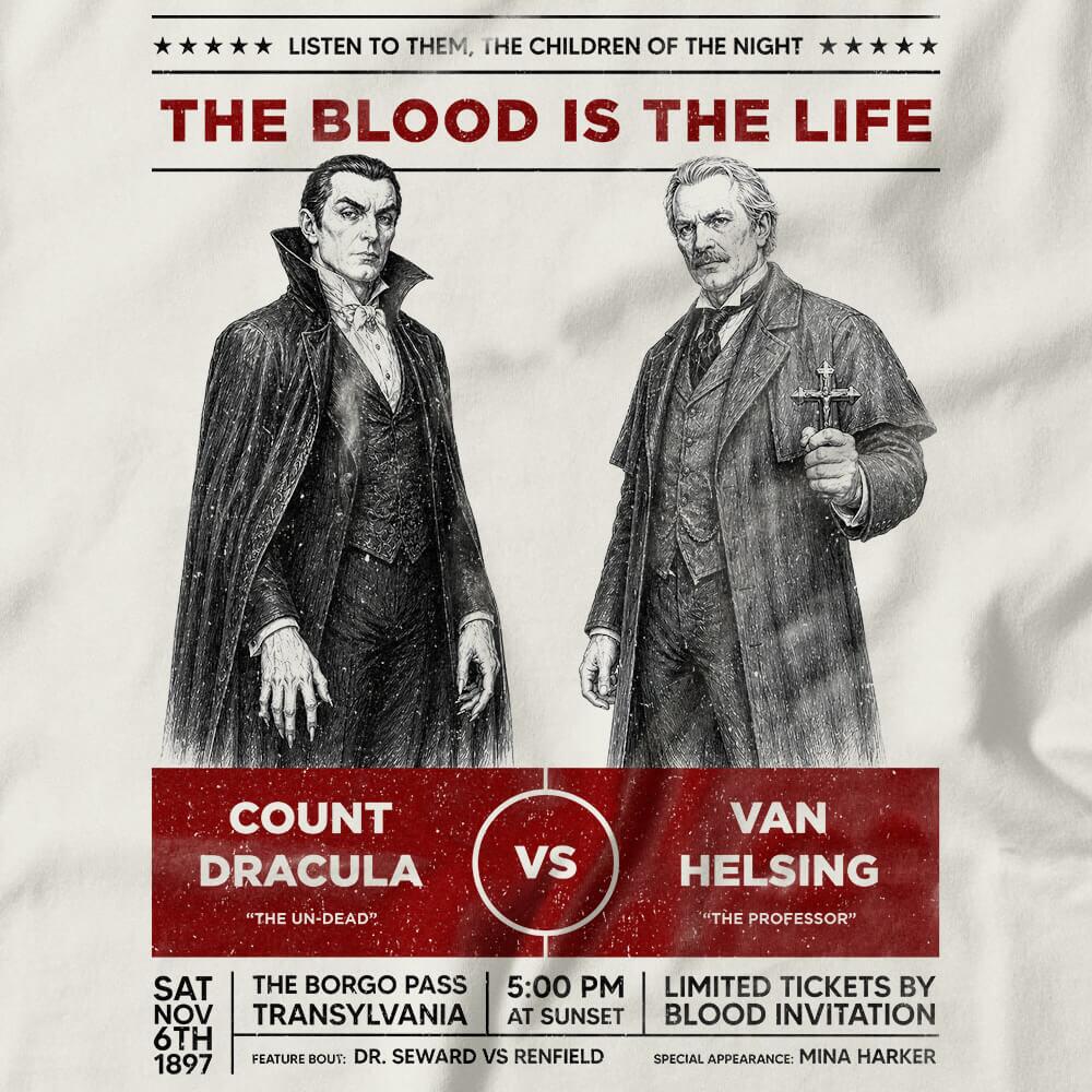 Camiseta Dracula vs Van Helsing