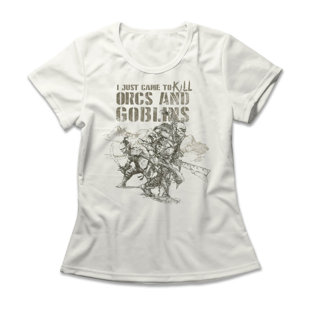 Camiseta Feminina Kill Orcs And Goblins