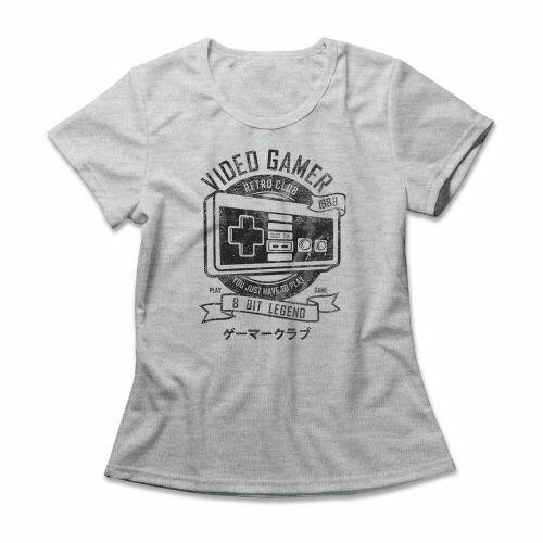 Camiseta Feminina Gamer Retr� Club