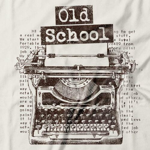 Camiseta Feminina Old School Typewriter