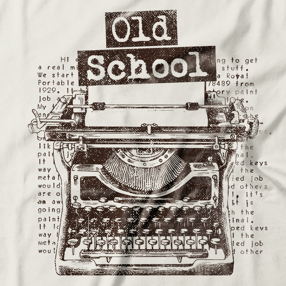 Camiseta Old School Typewriter