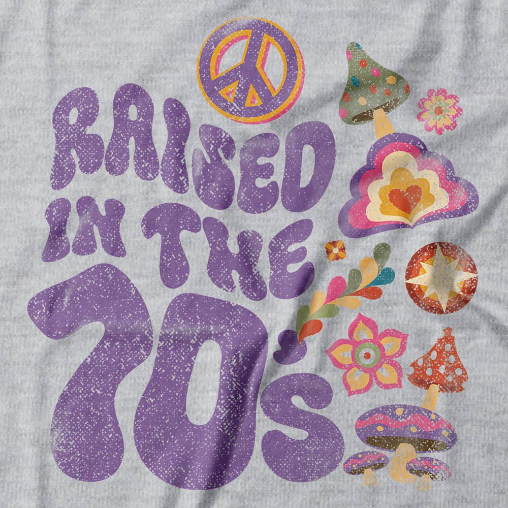 Camiseta Raised In The 70's
