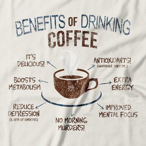 Camiseta Feminina Coffee Benefits