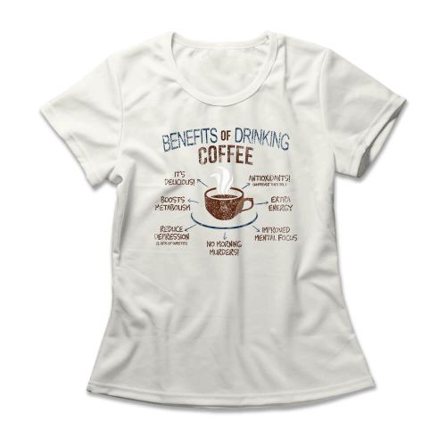Camiseta Feminina Coffee Benefits
