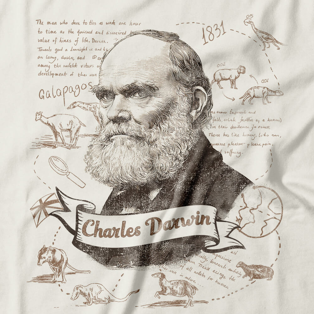 Camiseta Feminina Charles Darwin