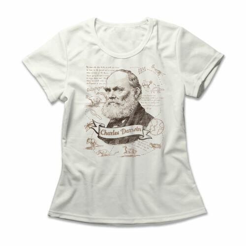 Camiseta Feminina Charles Darwin