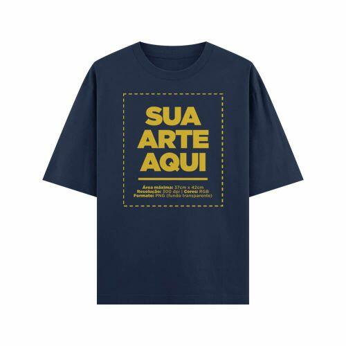 Camiseta Personalizada Oversized Frente - Envie a sua arte