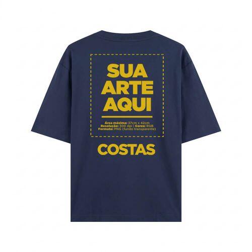 Camiseta Personalizada Oversized Frente e Costas - Envie a sua arte