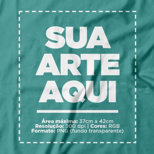 Camiseta Personalizada Oversized Frente e Costas - Envie a sua arte