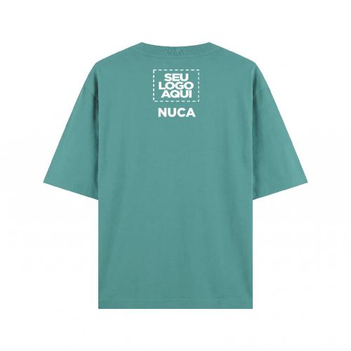 Camiseta Personalizada Oversized Frente e Nuca - Envie a sua arte