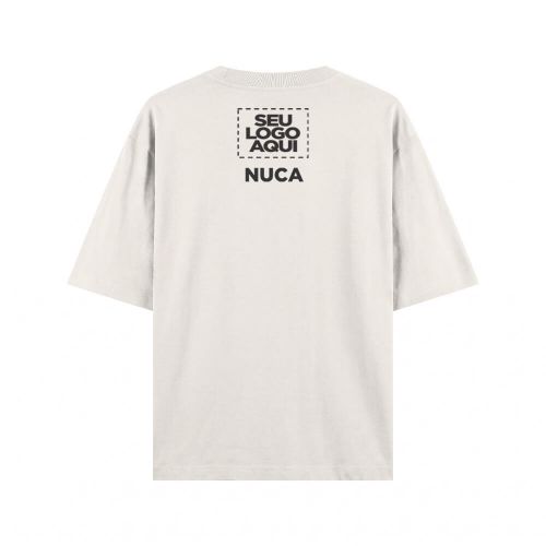 Camiseta Personalizada Oversized Frente e Nuca - Envie a sua arte