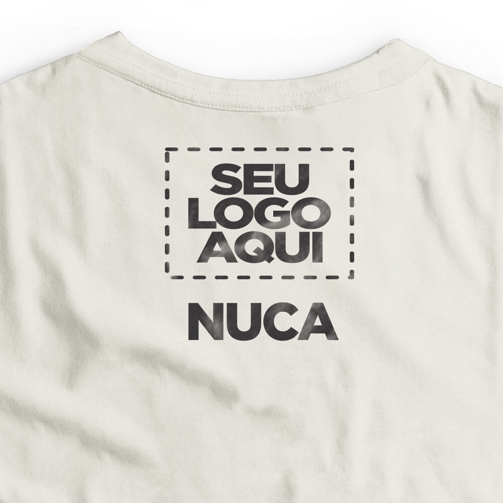Camiseta Personalizada Oversized Frente e Nuca - Envie a sua arte