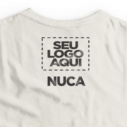 Camiseta Personalizada Oversized Frente e Nuca - Envie a sua arte