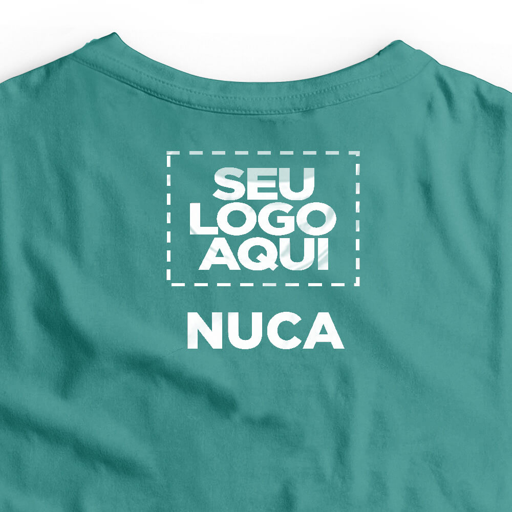 Camiseta Personalizada Oversized Frente e Nuca - Envie a sua arte