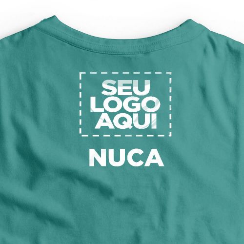 Camiseta Personalizada Oversized Frente e Nuca - Envie a sua arte