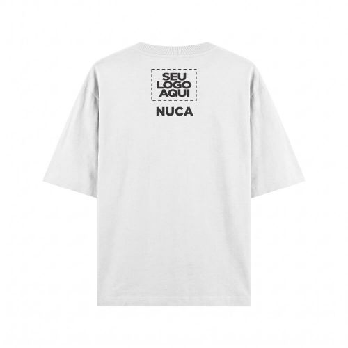 Camiseta Personalizada Oversized Frente e Nuca - Envie a sua arte