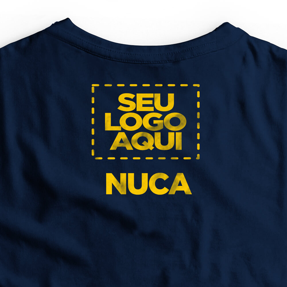 Camiseta Personalizada Oversized Frente e Nuca - Envie a sua arte