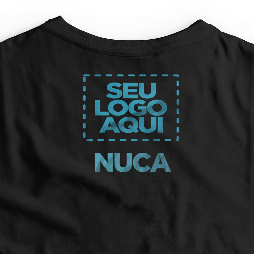 Camiseta Personalizada Oversized Frente e Nuca - Envie a sua arte