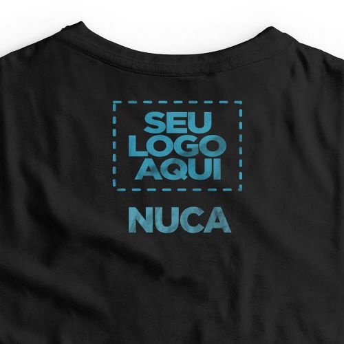Camiseta Personalizada Oversized Frente e Nuca - Envie a sua arte