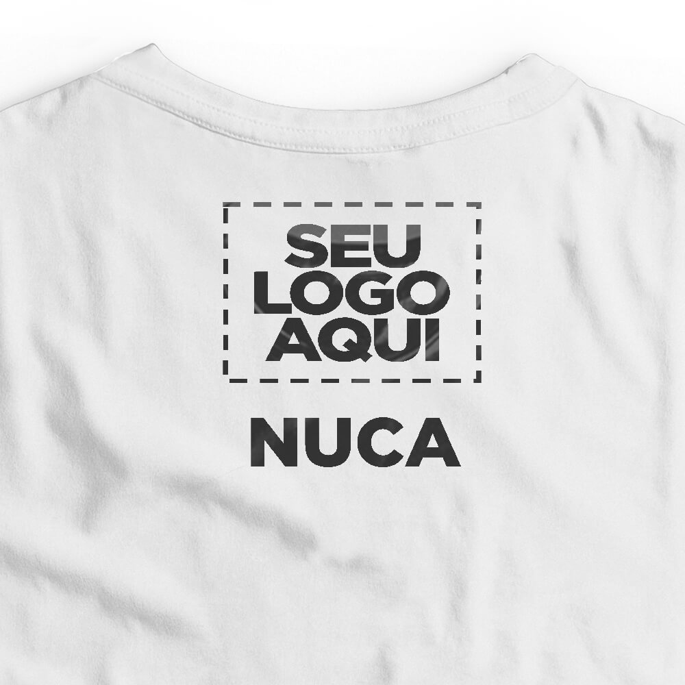 Camiseta Personalizada Oversized Frente e Nuca - Envie a sua arte