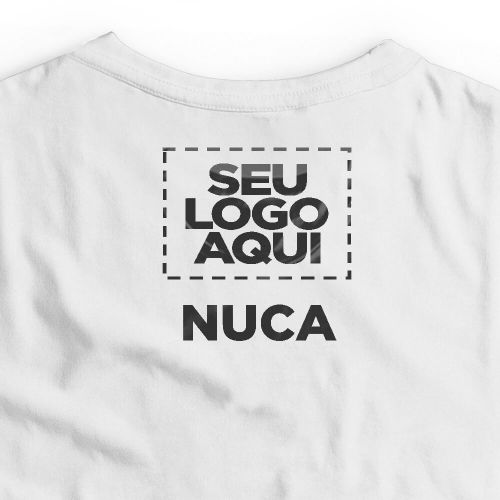 Camiseta Personalizada Oversized Frente e Nuca - Envie a sua arte
