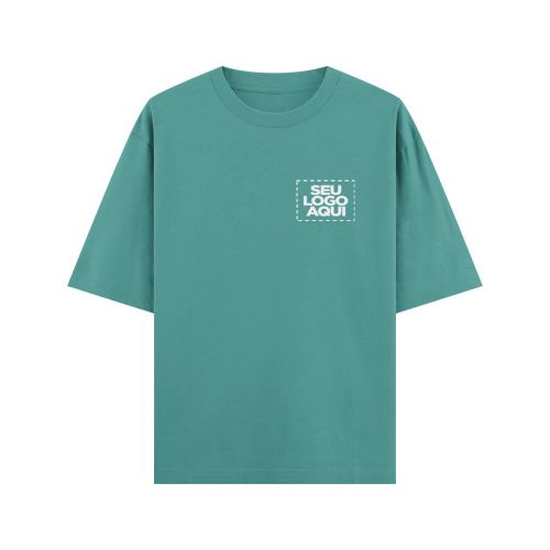 Camiseta Personalizada Oversized Peito e Costas - Envie a sua arte