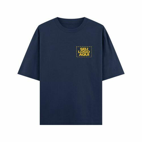 Camiseta Personalizada Oversized Peito e Costas - Envie a sua arte