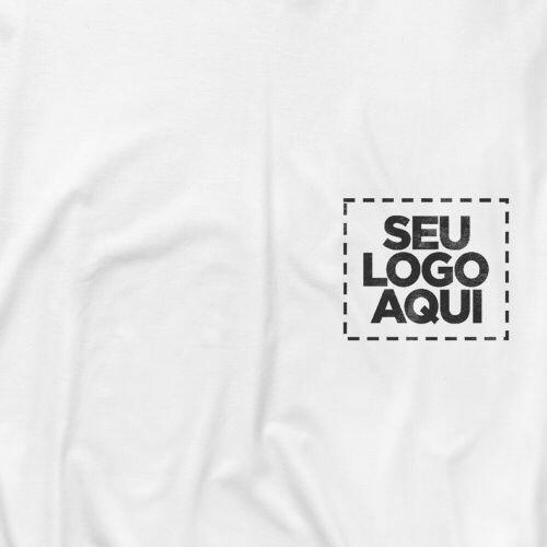 Camiseta Personalizada Manga Longa Peito - Envie a sua arte