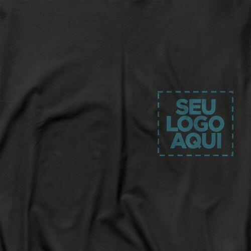 Camiseta Personalizada Manga Longa Peito e Costas - Envie a sua arte