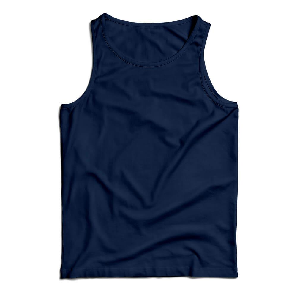 Camiseta Regata Básica Azul Marinho