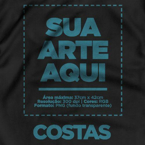 Camiseta Personalizada Regata Costas - Envie a sua arte