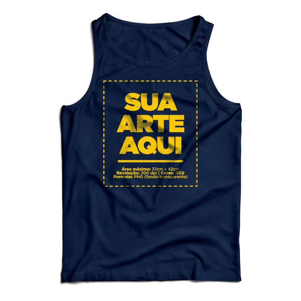 Camiseta Personalizada Regata Frente - Envie a sua arte