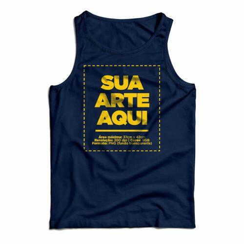 Camiseta Personalizada Regata Frente - Envie a sua arte