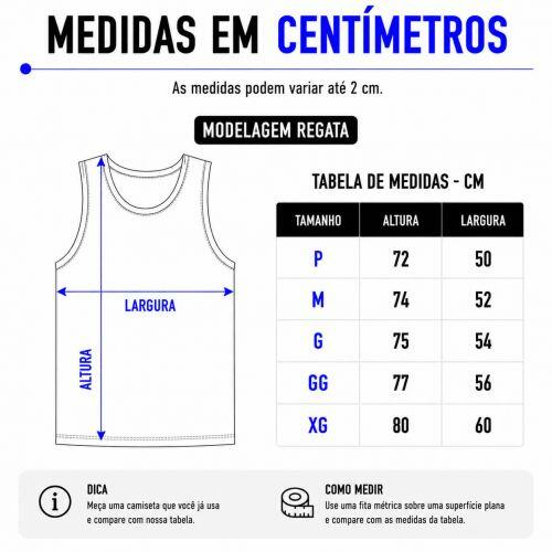 Camiseta Personalizada Regata Frente - Envie a sua arte