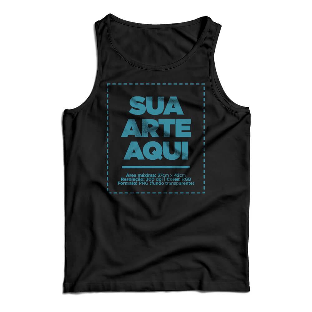 Camiseta Personalizada Regata Frente - Envie a sua arte