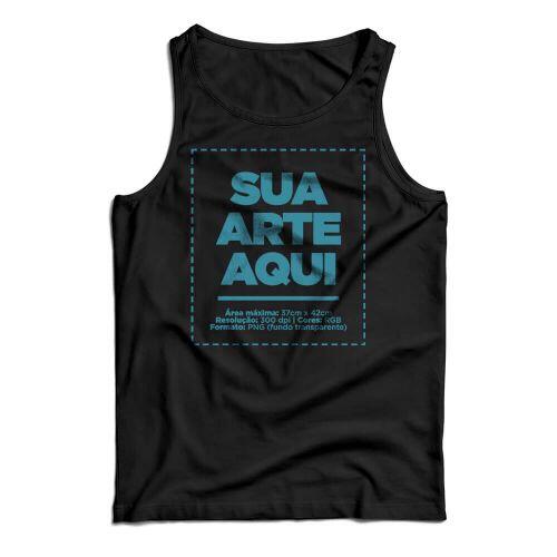 Camiseta Personalizada Regata Frente - Envie a sua arte