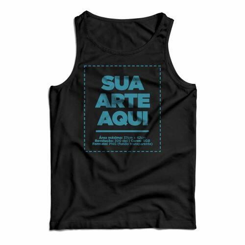 Camiseta Personalizada Regata Frente e Costas - Envie a sua arte