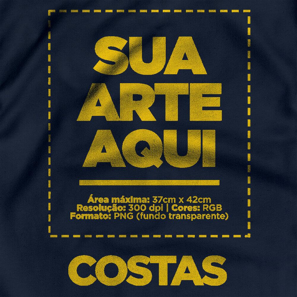 Camiseta Personalizada Regata Frente e Costas - Envie a sua arte