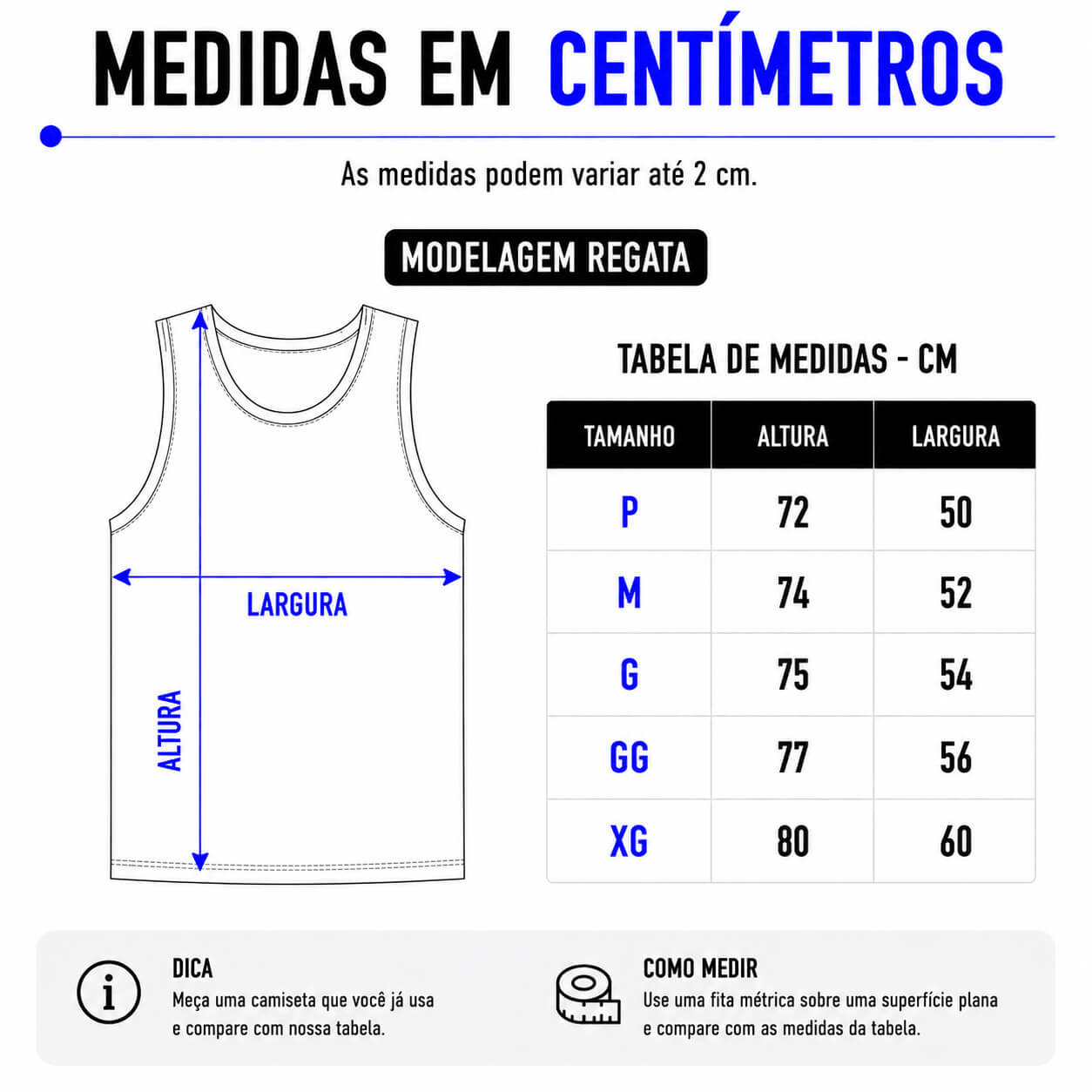 Camiseta Personalizada Regata Frente e Costas - Envie a sua arte