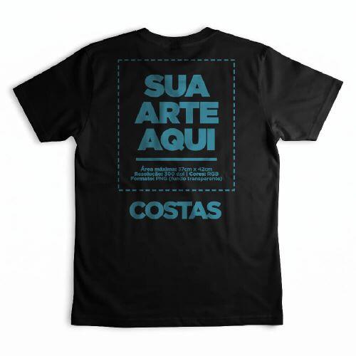 Camiseta Personalizada Algod�o Pima Costas - Envie a sua arte