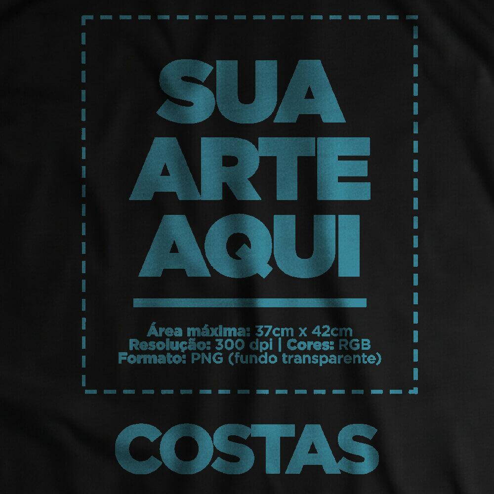 Camiseta Personalizada Algodão Pima Costas - Envie a sua arte