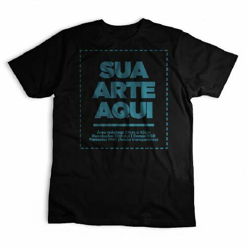 Camiseta Personalizada Algod�o Pima Frente e Costas - Envie a sua arte