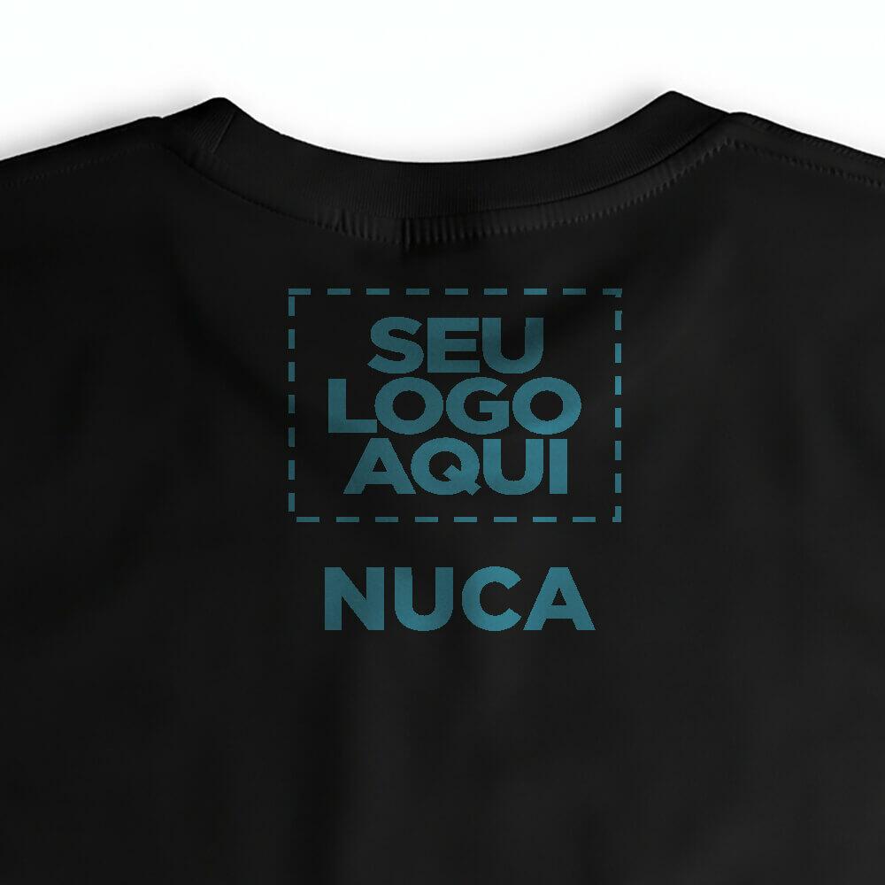 Camiseta Personalizada Algodão Pima Frente e Nuca - Envie a sua arte