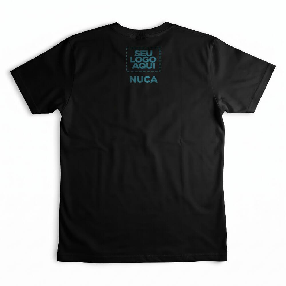 Camiseta Personalizada Algodão Pima Frente e Nuca - Envie a sua arte