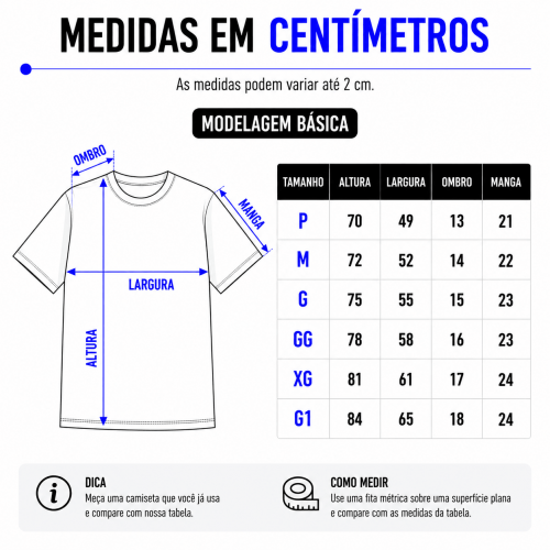 Camiseta Personalizada Algodão Pima Peito - Envie a sua arte