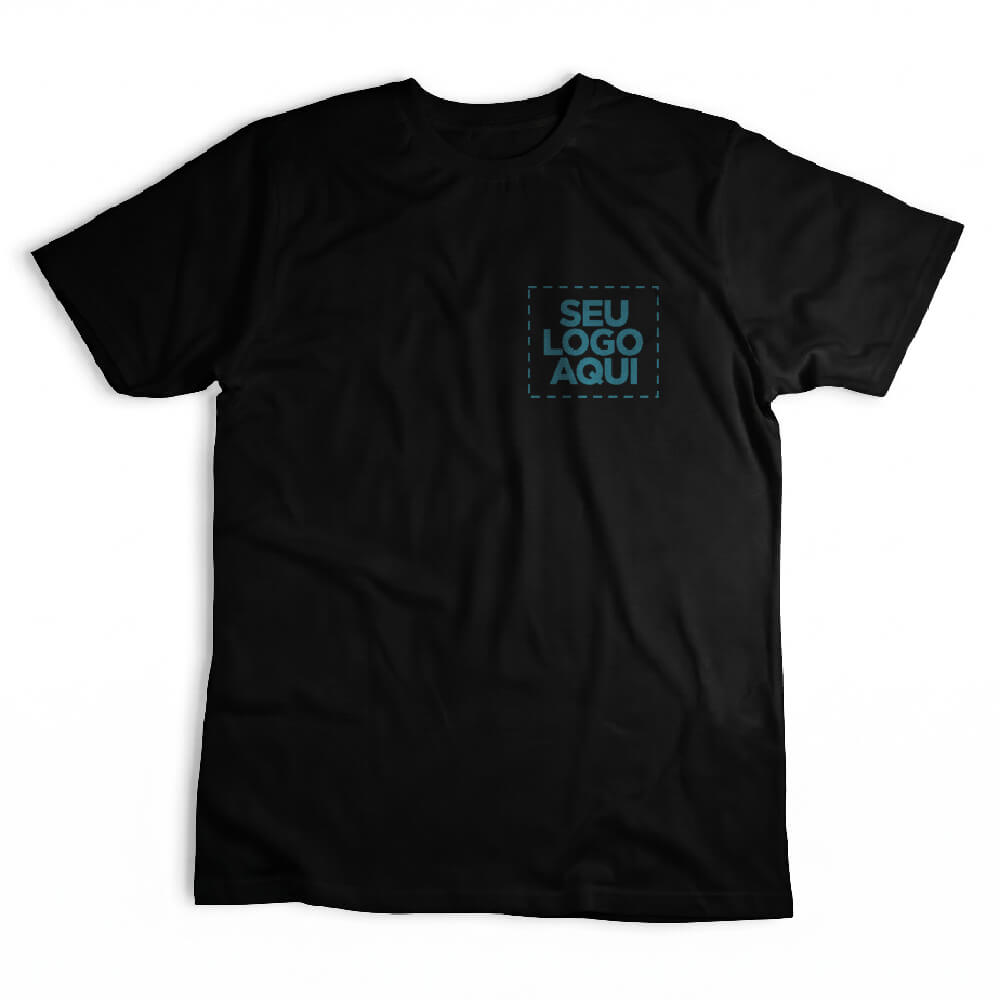 Camiseta Personalizada Algodão Pima Peito - Envie a sua arte